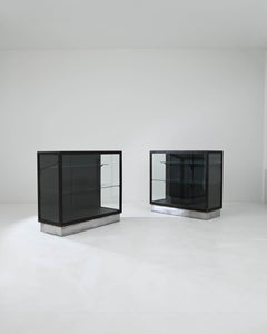 20th Century French Wooden Vitrines, a Pair