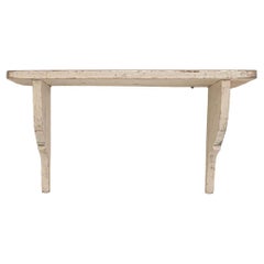 Estantería de pared de madera francesa del siglo XX