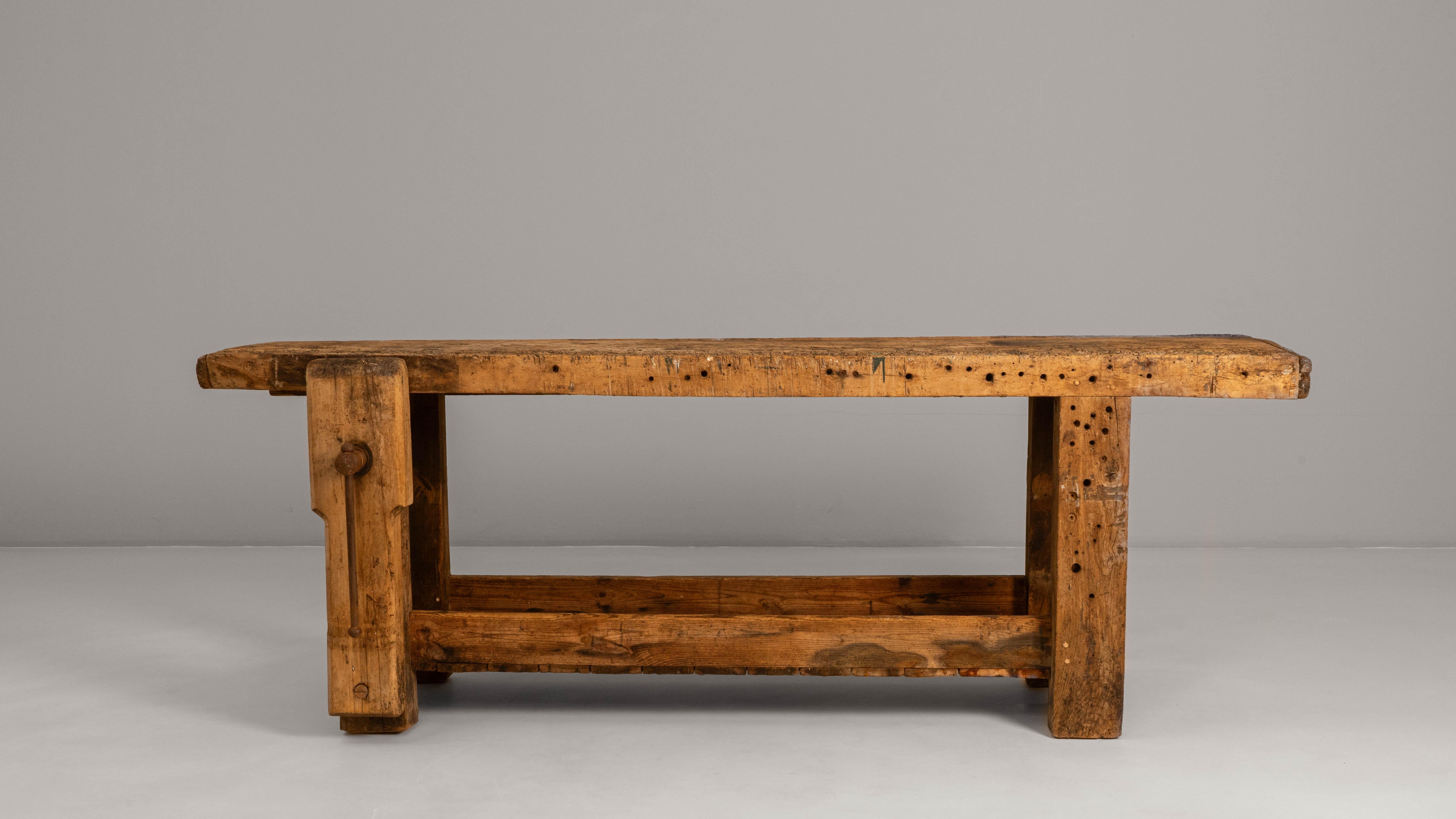 20th Century French Wooden Work Table For Sale 2