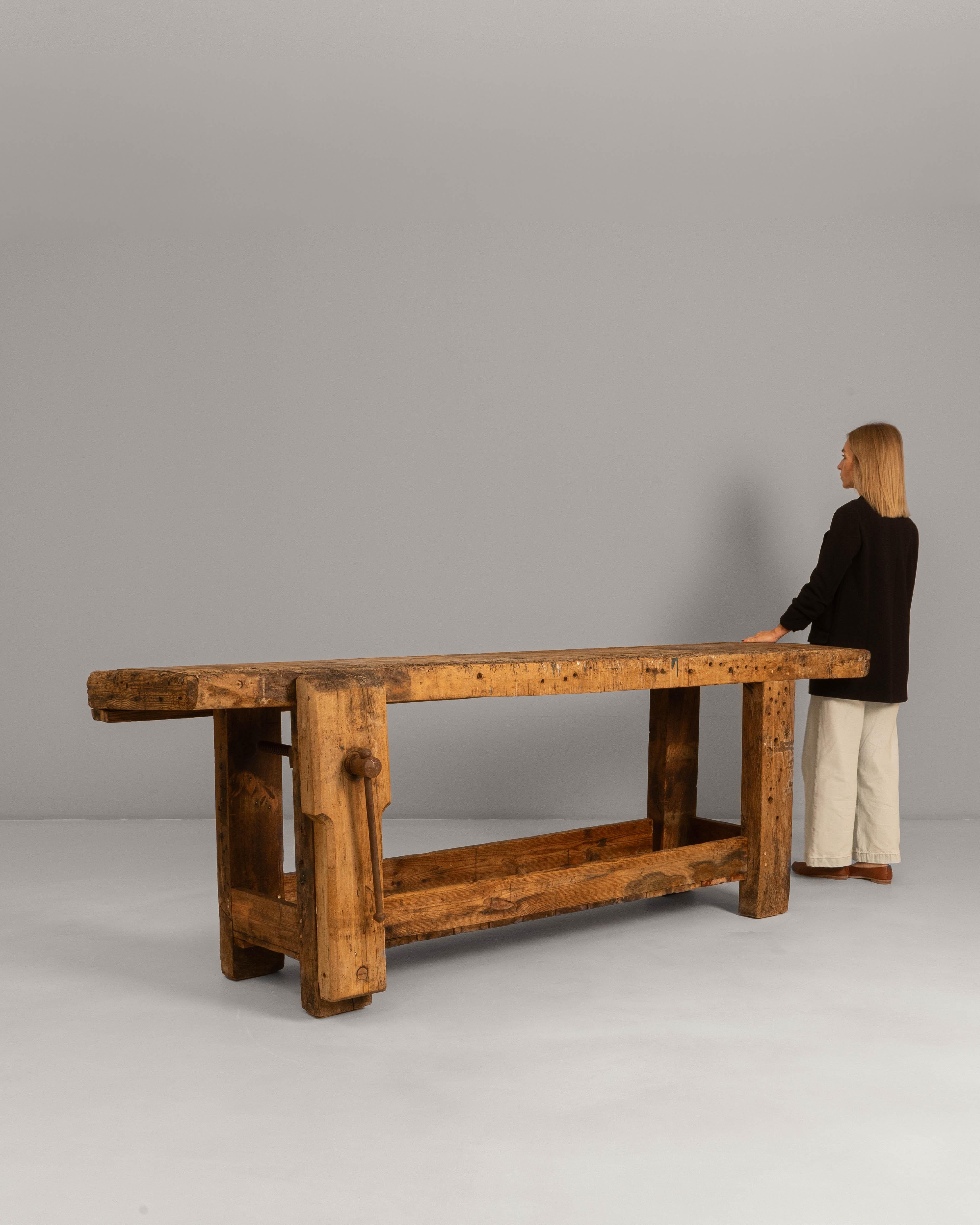 20th Century French Wooden Work Table For Sale 4