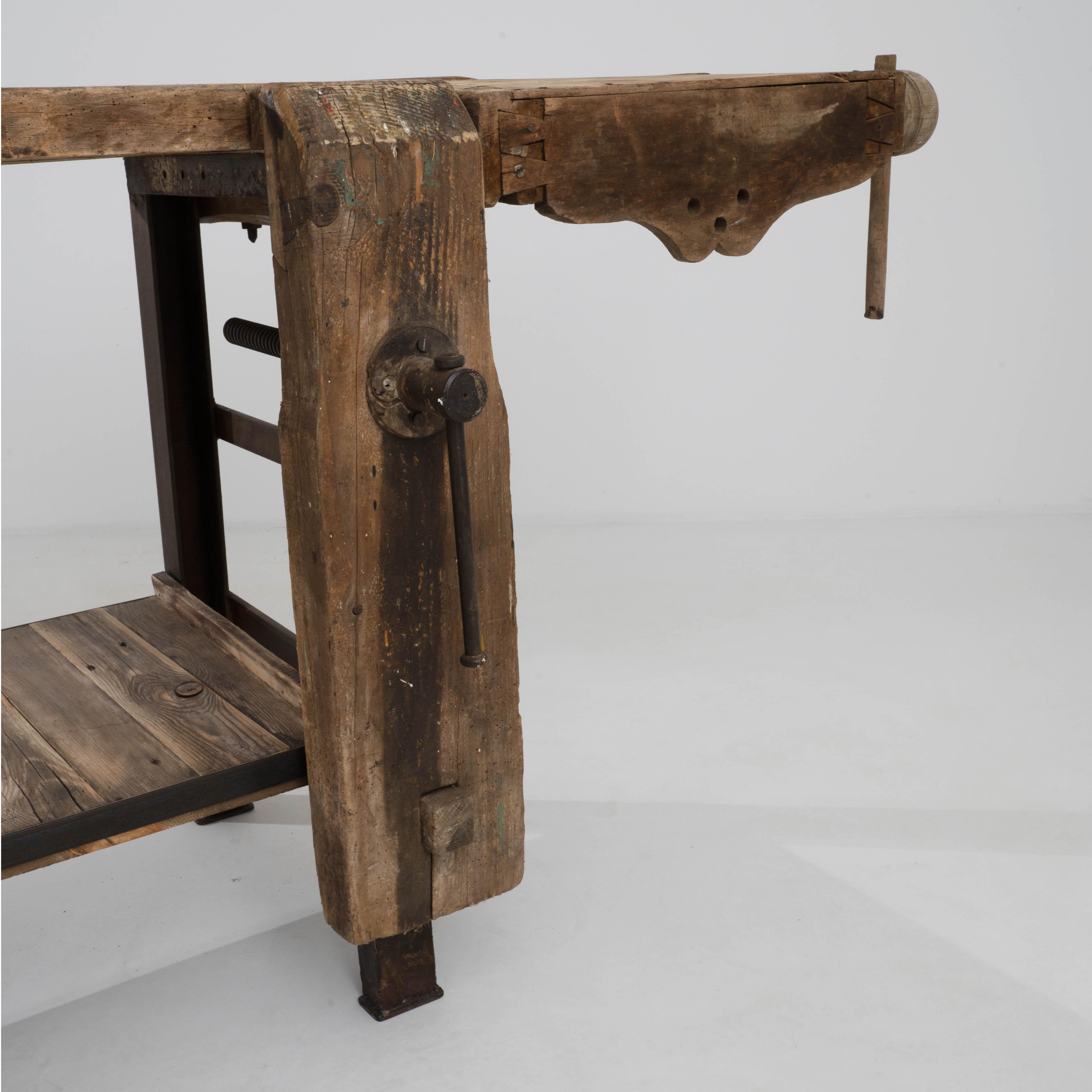 20th Century French Wooden Work Table For Sale 6