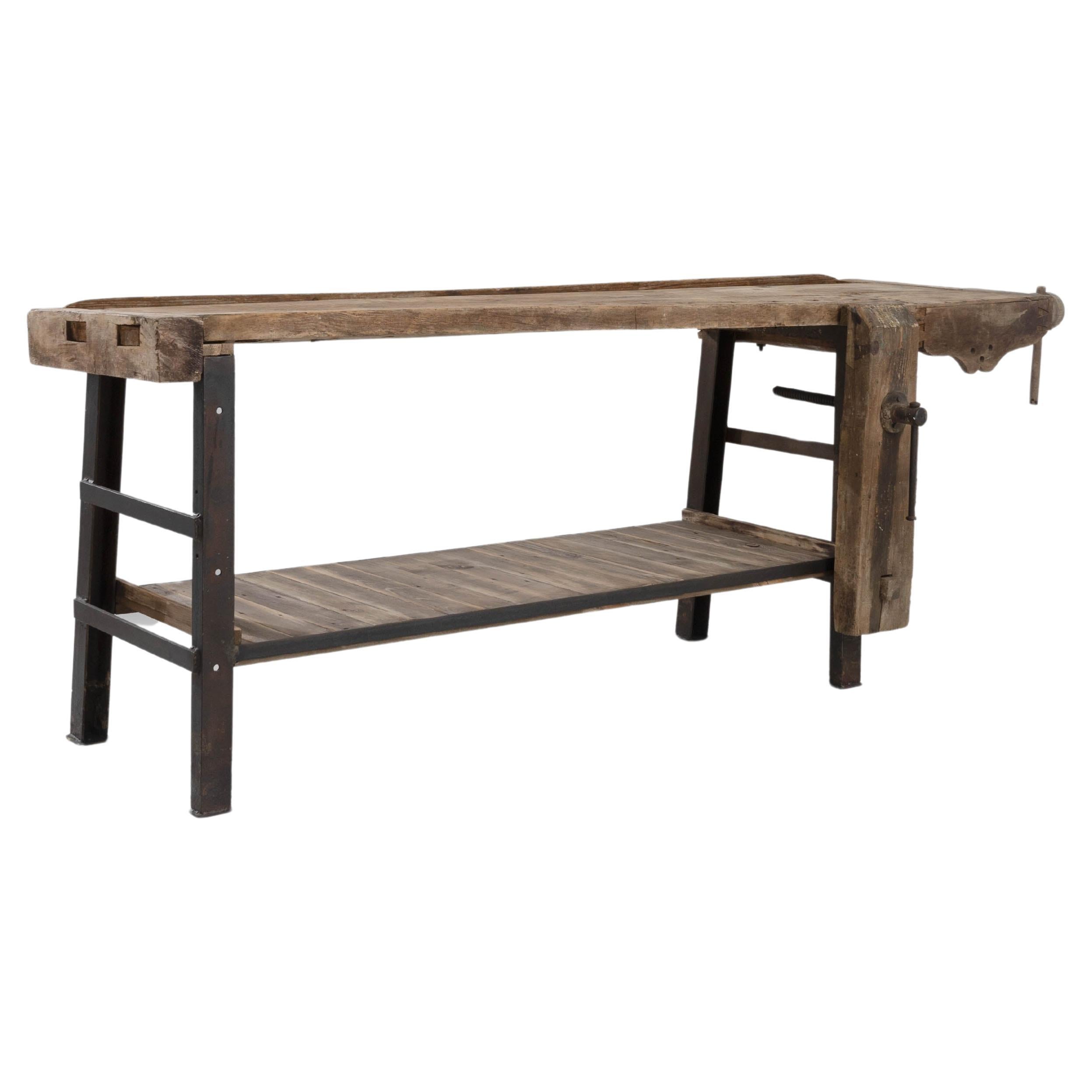 20th Century French Wooden Work Table For Sale