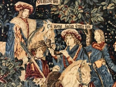 20th Century French Wool Tapestry Attributed to the Aubusson Manufacture