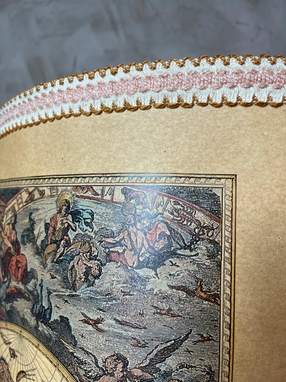 Lampada da terra francese World map del XX secolo, anni '80 in vendita 4