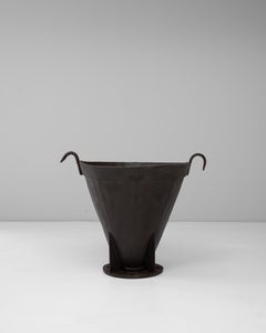 20th Century French Wrought Iron Flared Urn Firepit