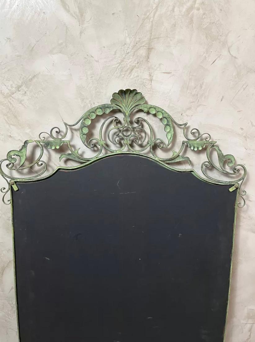 Miroir en fer forgé français du 20e siècle, 1970 en vente 2