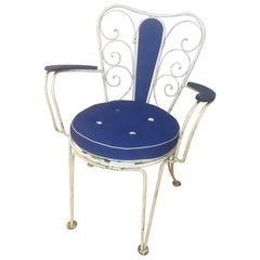 20th Century French Wrought Iron Outdoor Chairs, 1950s