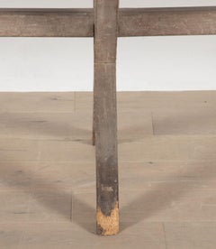 Tavolo dipinto con cornice a X francese del XX secolo