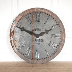 20th Century French Zinc Turret Clock Face