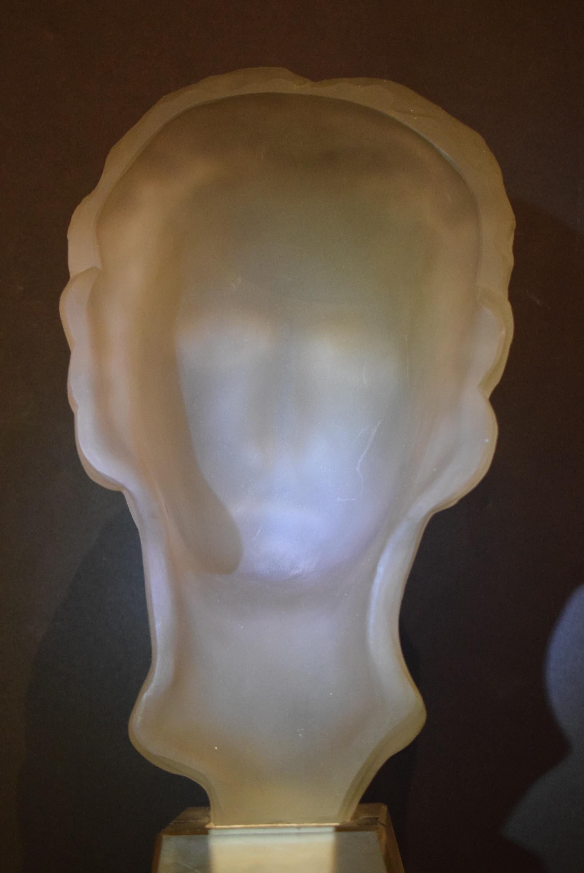 20th Century Frosted Art Glass 