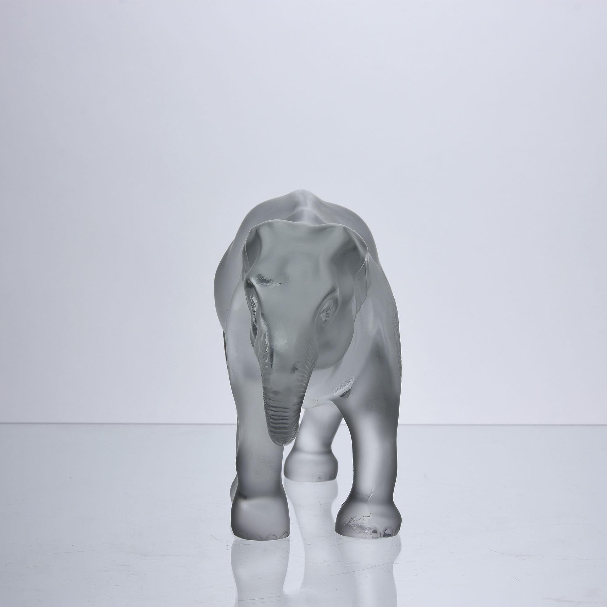 20th Century Frosted Glass Sculpture entitled 