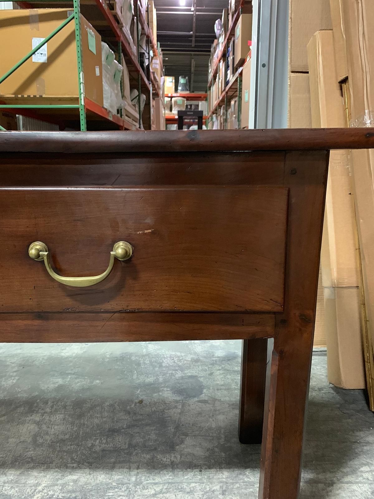 20th Century Fruitwood Two-Drawer Console or Sofa Table, Old Elements 8