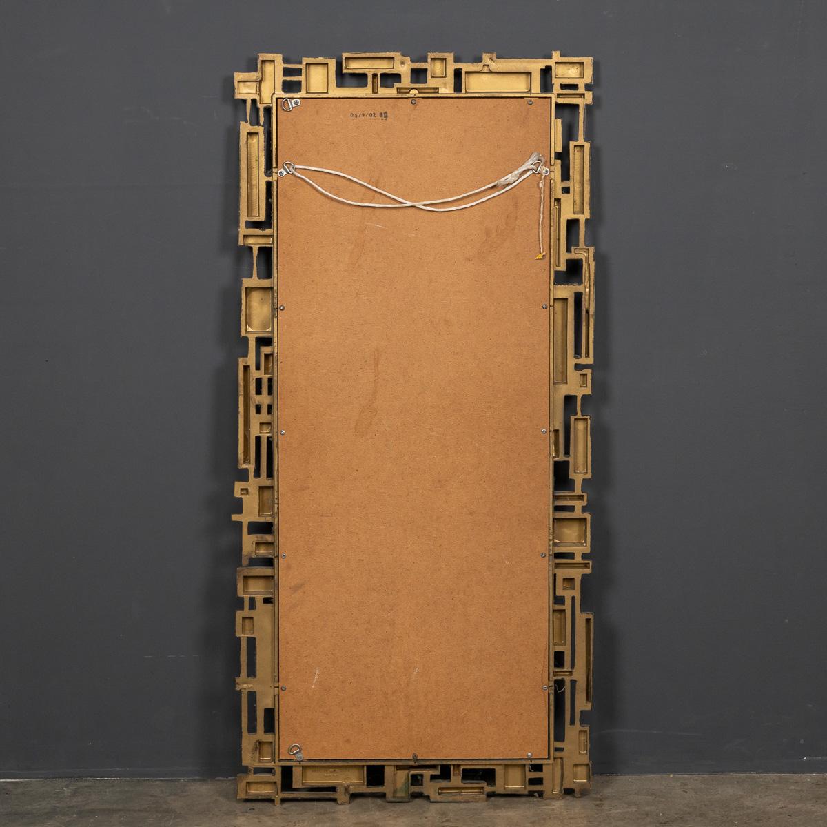 American 20th Century Full Length Brutalist Mirror by Syroco, c.1960