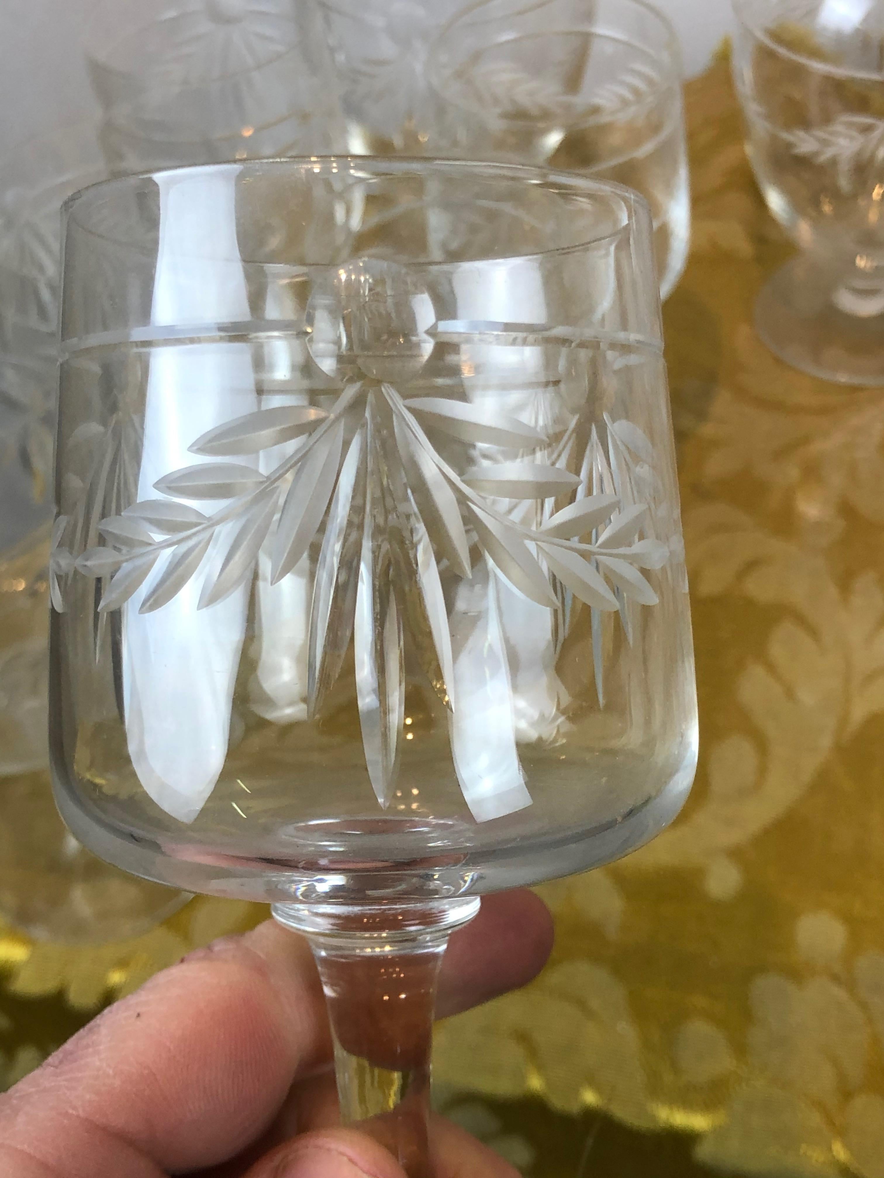 Wonderful Baccarat crystal service from the early 1900s.