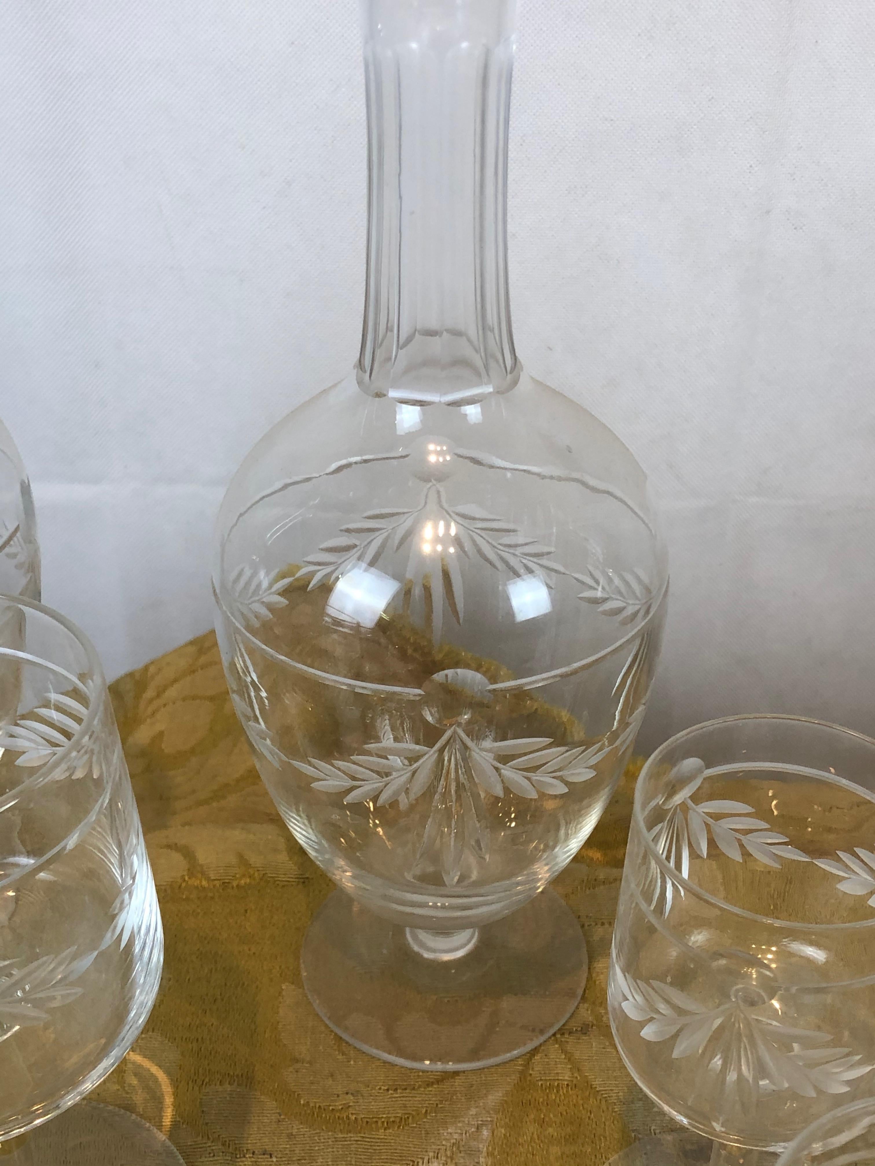 Art Nouveau 20th Century Full Service Baccarat Crystal For Sale