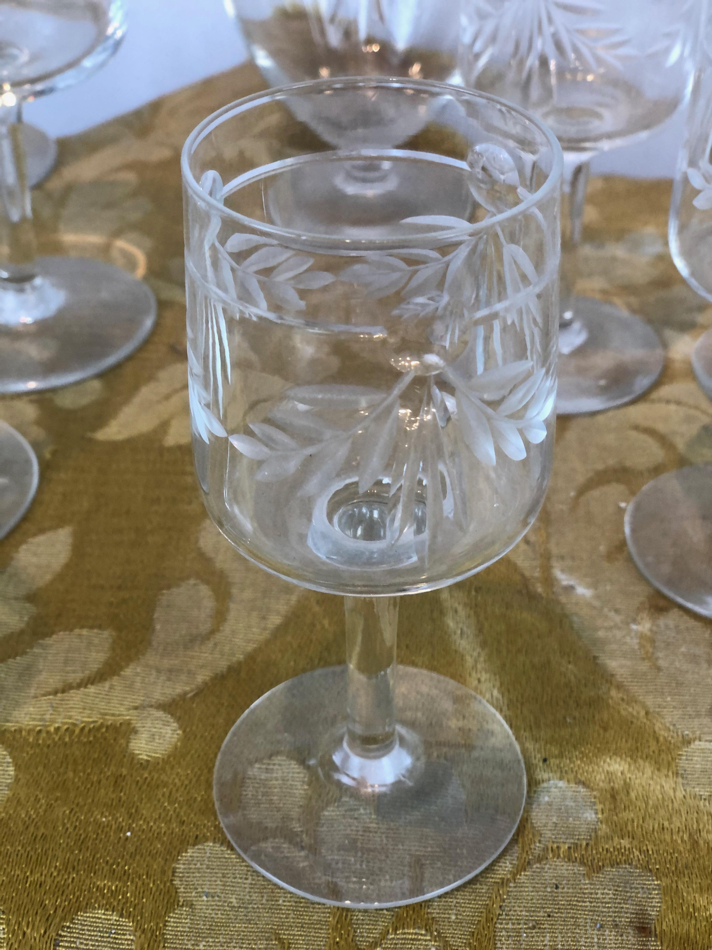 French 20th Century Full Service Baccarat Crystal For Sale