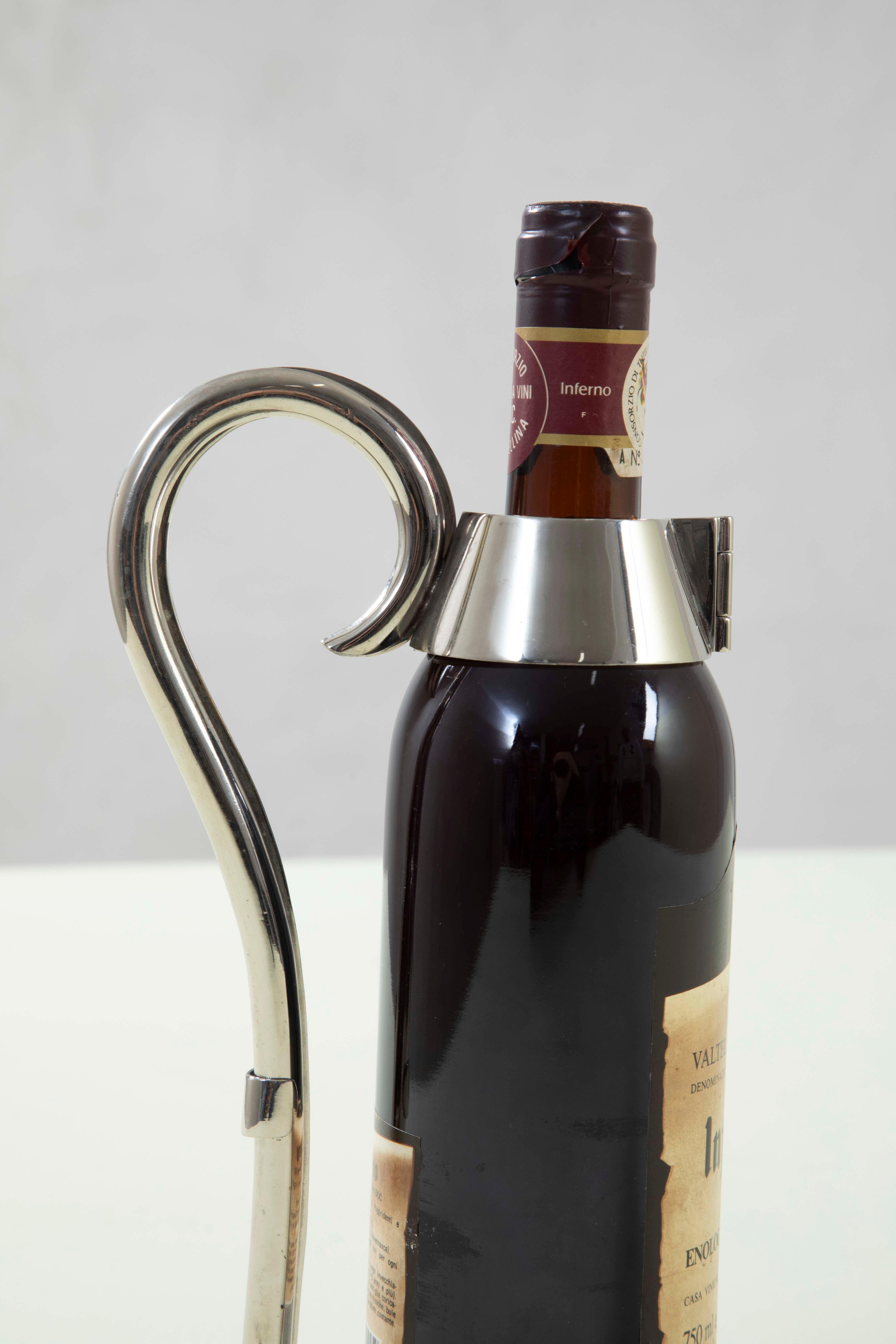 siglo XX, Gabriella Crespi Botellero de metal, 1970 en venta 3