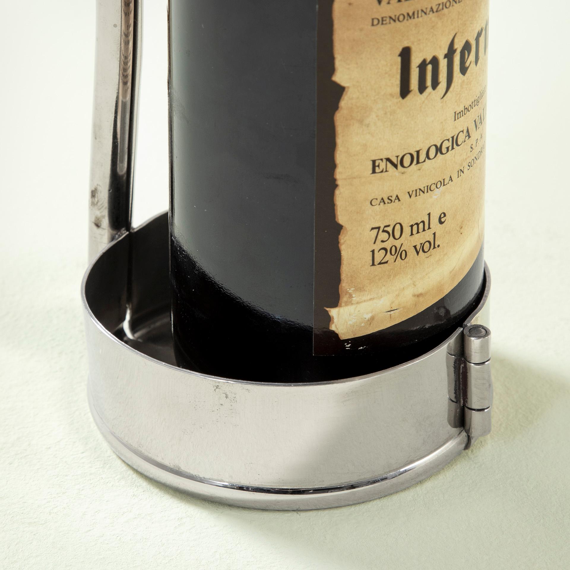 20th Century, Gabriella Crespi Metal Bottle Holder, 1970 en venta 1