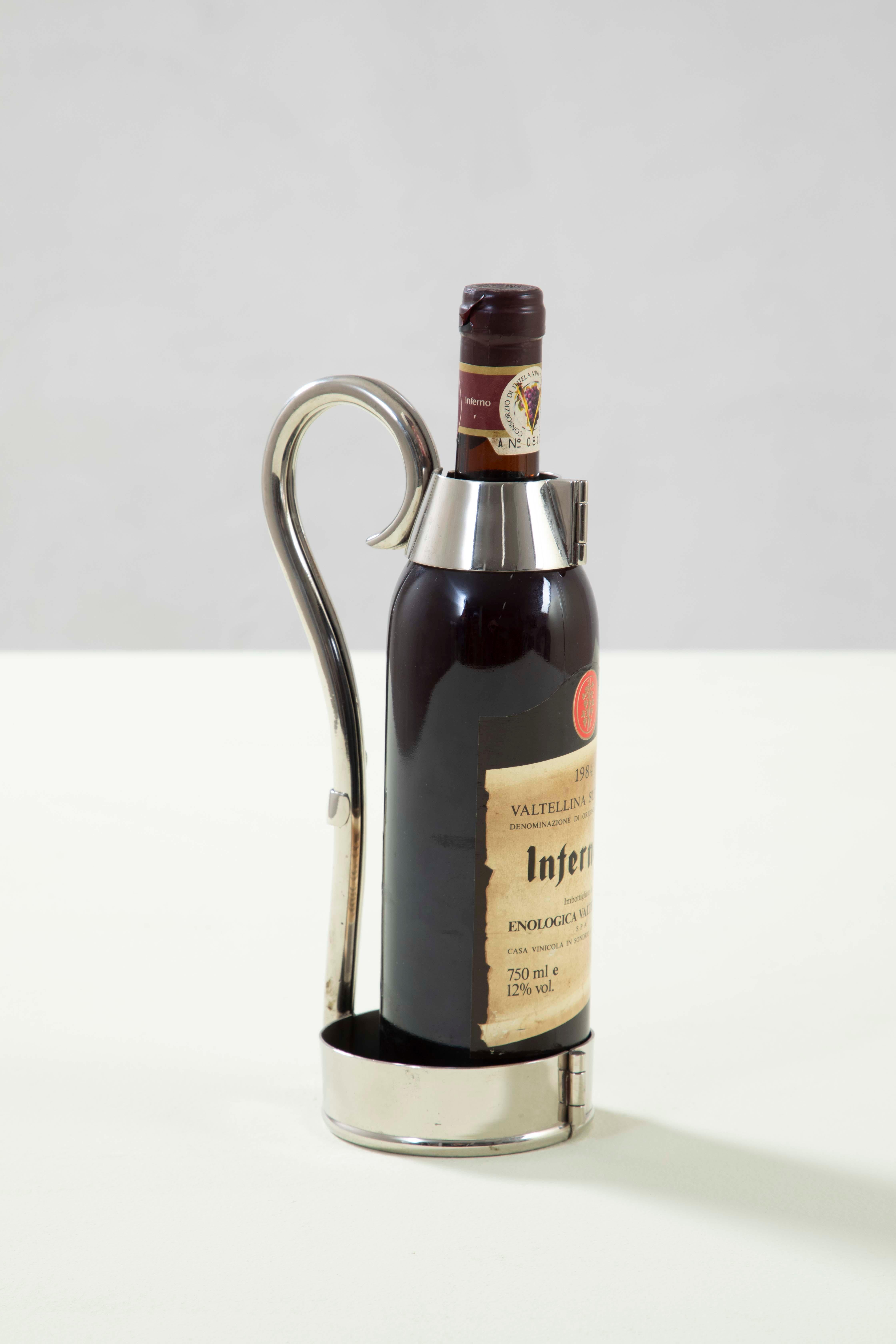 siglo XX, Gabriella Crespi Botellero de metal, 1970 en venta 2