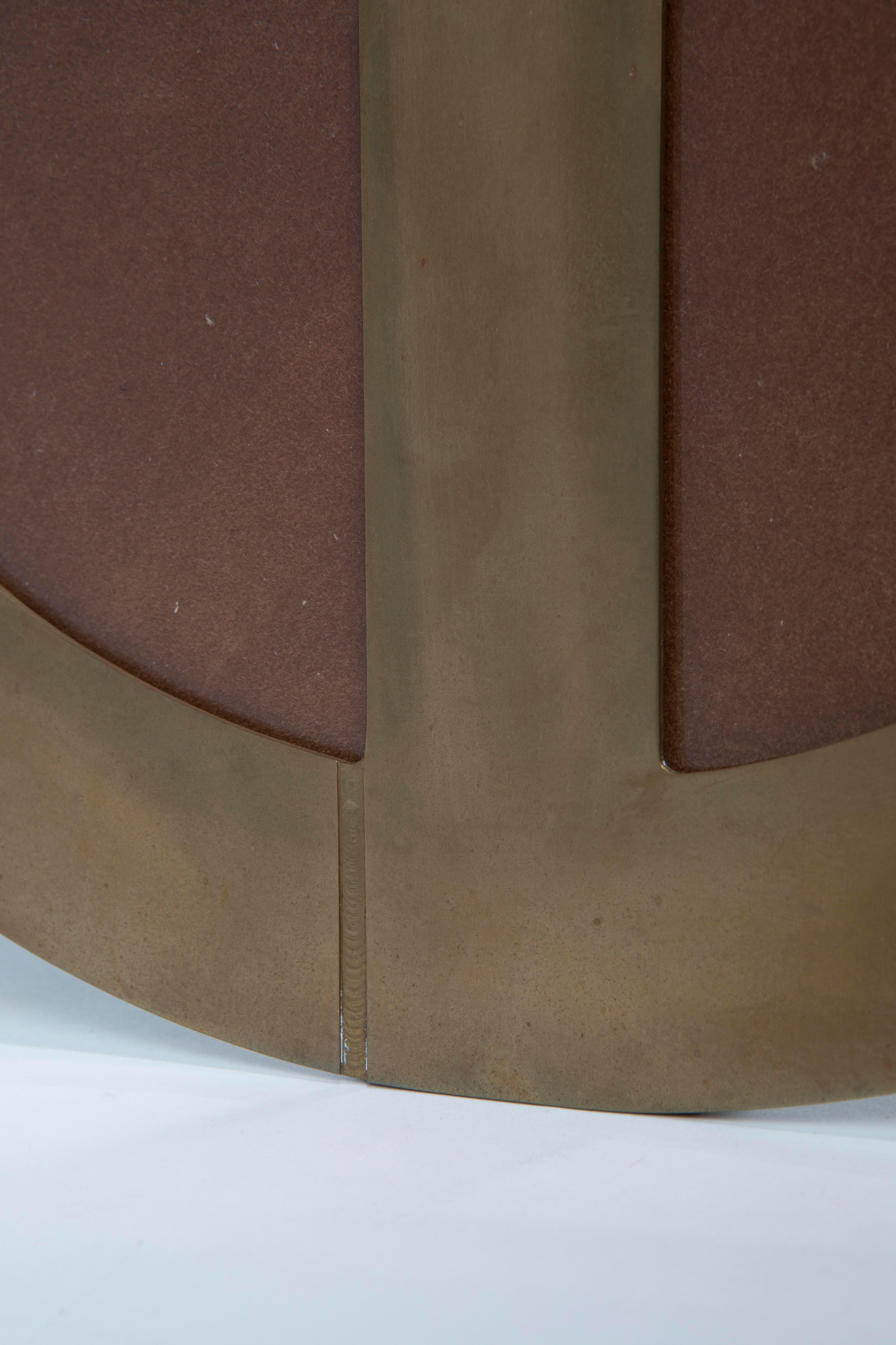 20th Century, Gabriella Crespi Round Photo Frame in Brass, 70s For Sale 5