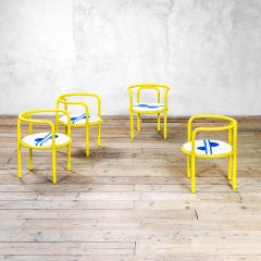 20th Century Gae Aulenti Set of Four Chairs mod. Locus Solus