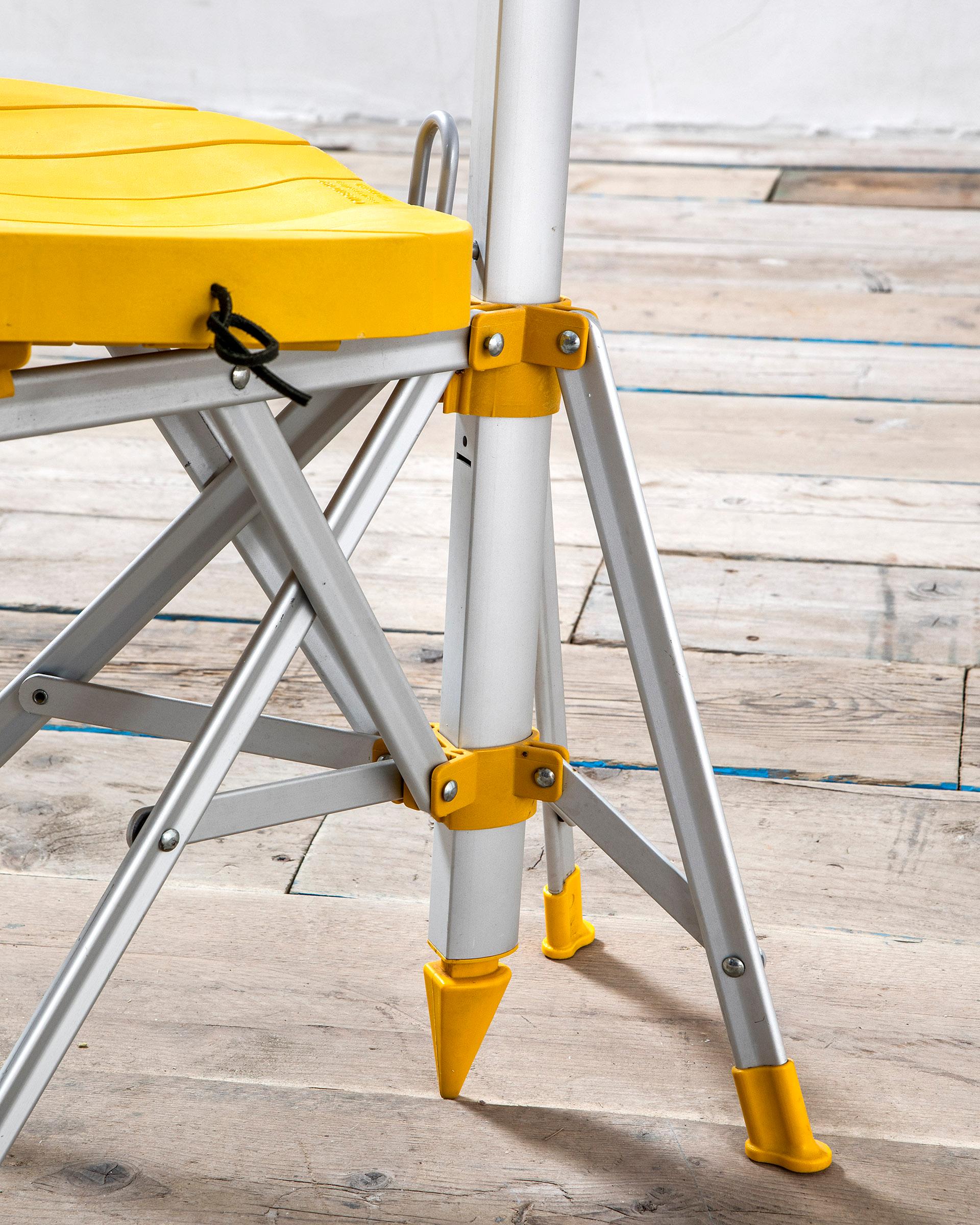 Italian 20th Century Gaetano Pesce Umbrella Chair Folding and Transportable Yellow For Sale