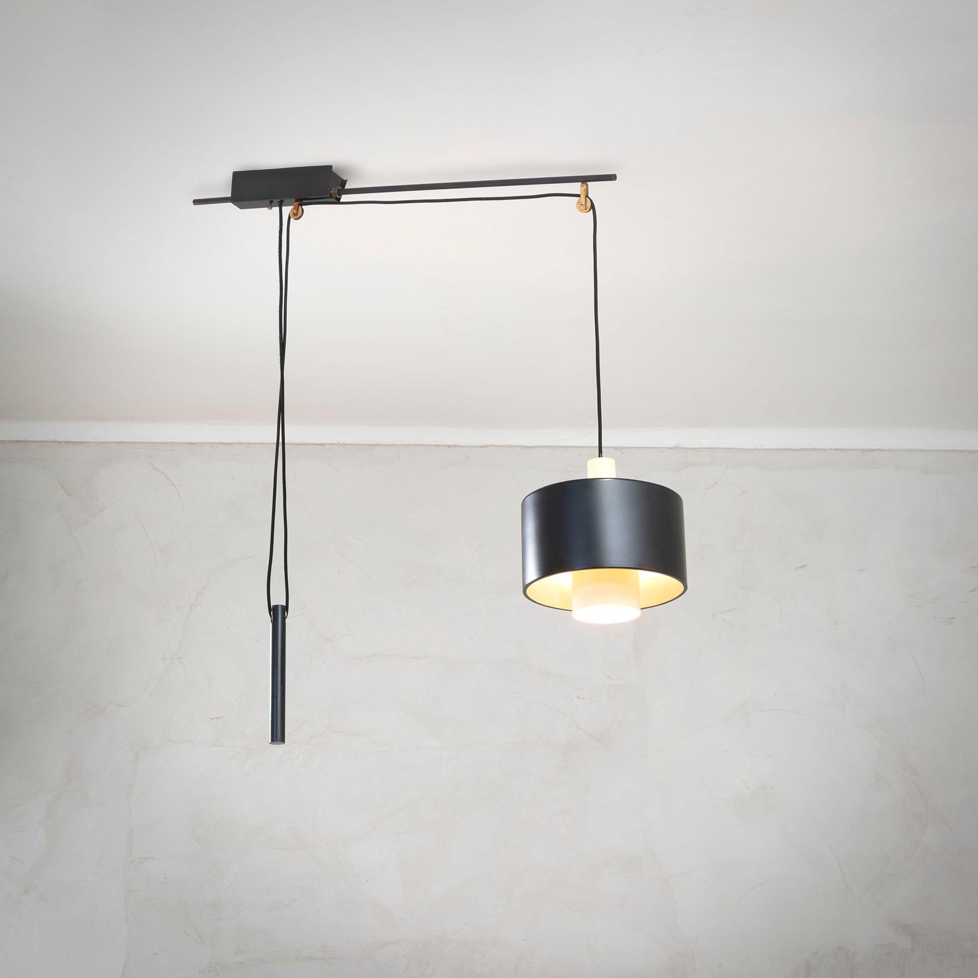 20th Century, Gaetano Sciolari for Stilnovo Pendant Lamp mod. 2061 In Good Condition For Sale In Turin, Turin