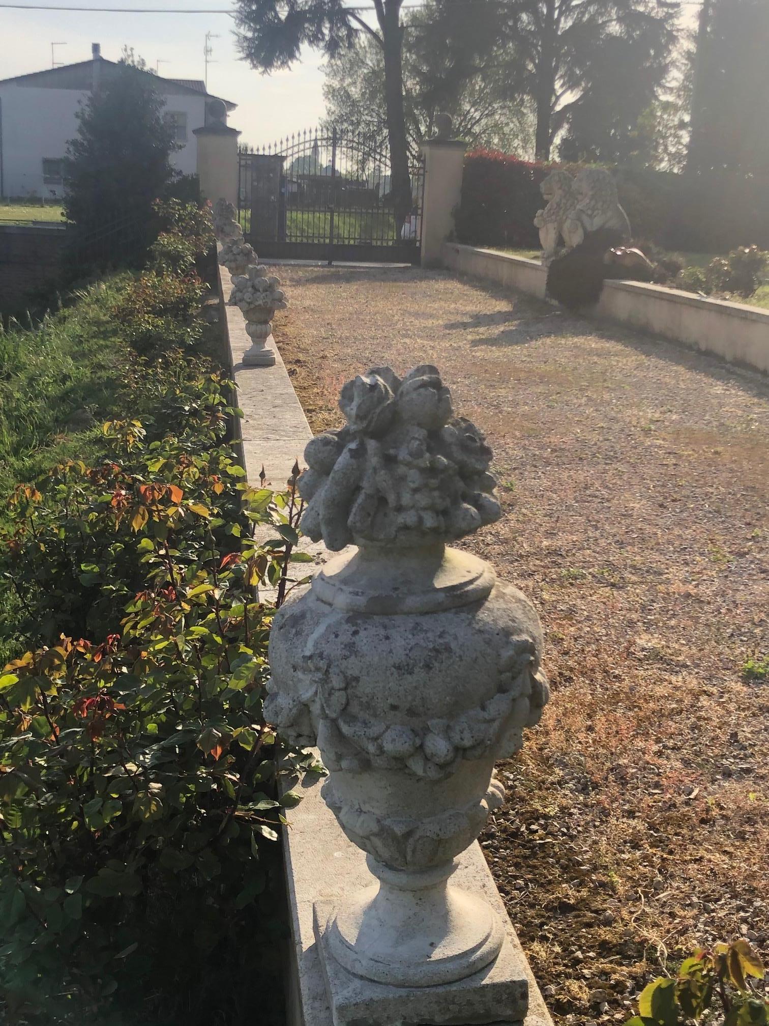 Concrete 20th Century Garden Pots