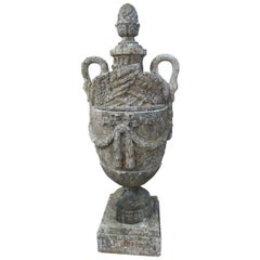 Vintage 20th Century Garden Urn, Italian, Reconstituted Stone