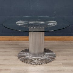 20th Century Gastone Rinaldi for RIMA Openwork Metal & Glass Dining Table C.1970