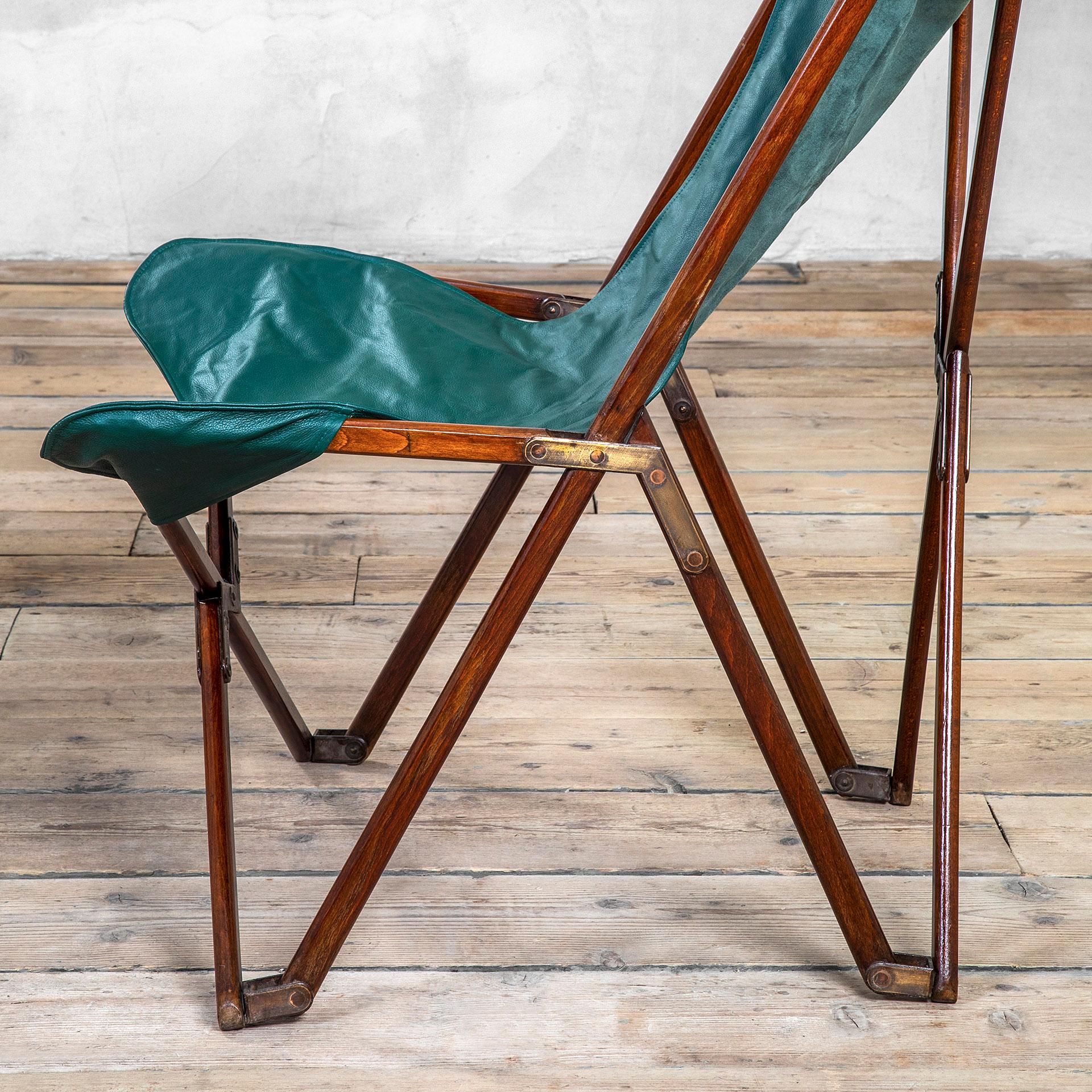 Mid-20th Century 20th Century, Gavina Studio Pair of Leather Chairs mod. Tripolina For Sale
