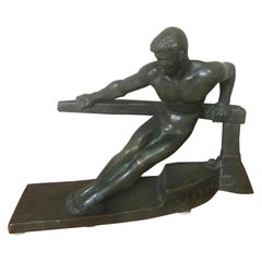 20. Jahrhundert George Gori Art Deco Bronze-Skulptur:: 1930er Jahre