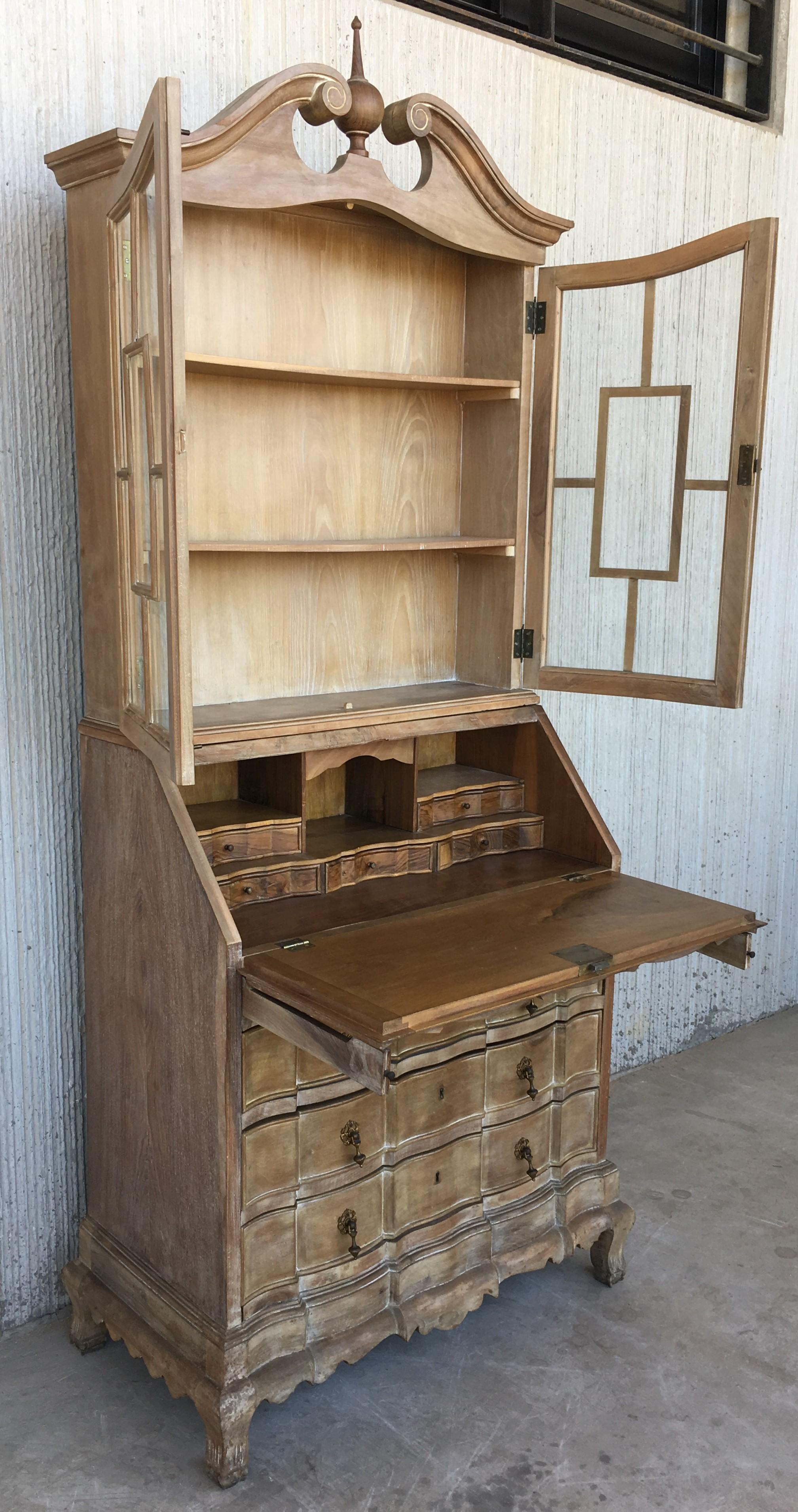 20th Century George III Secretary Bookcase In Excellent Condition In Miami, FL