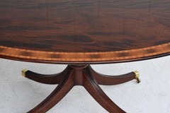 20th Century George III Style Mahogany Oval Dining Table