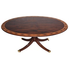 20th Century George III Style Mahogany Oval Dining Table