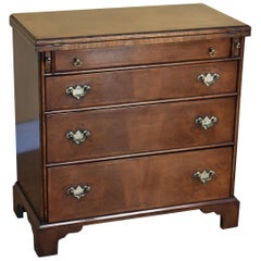 Antique 20th Century George III Style Walnut Bachelors Chest