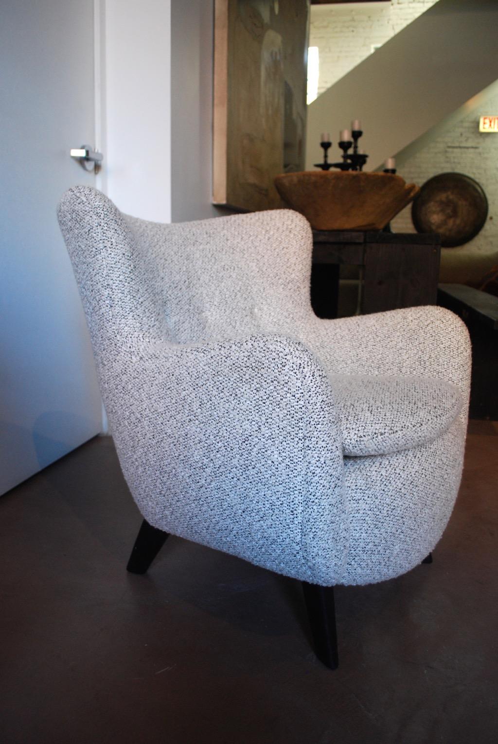 20th Century Rare George Nelson for Herman Miller Lounge Chair, New Upholstery In Excellent Condition In Chicago, IL