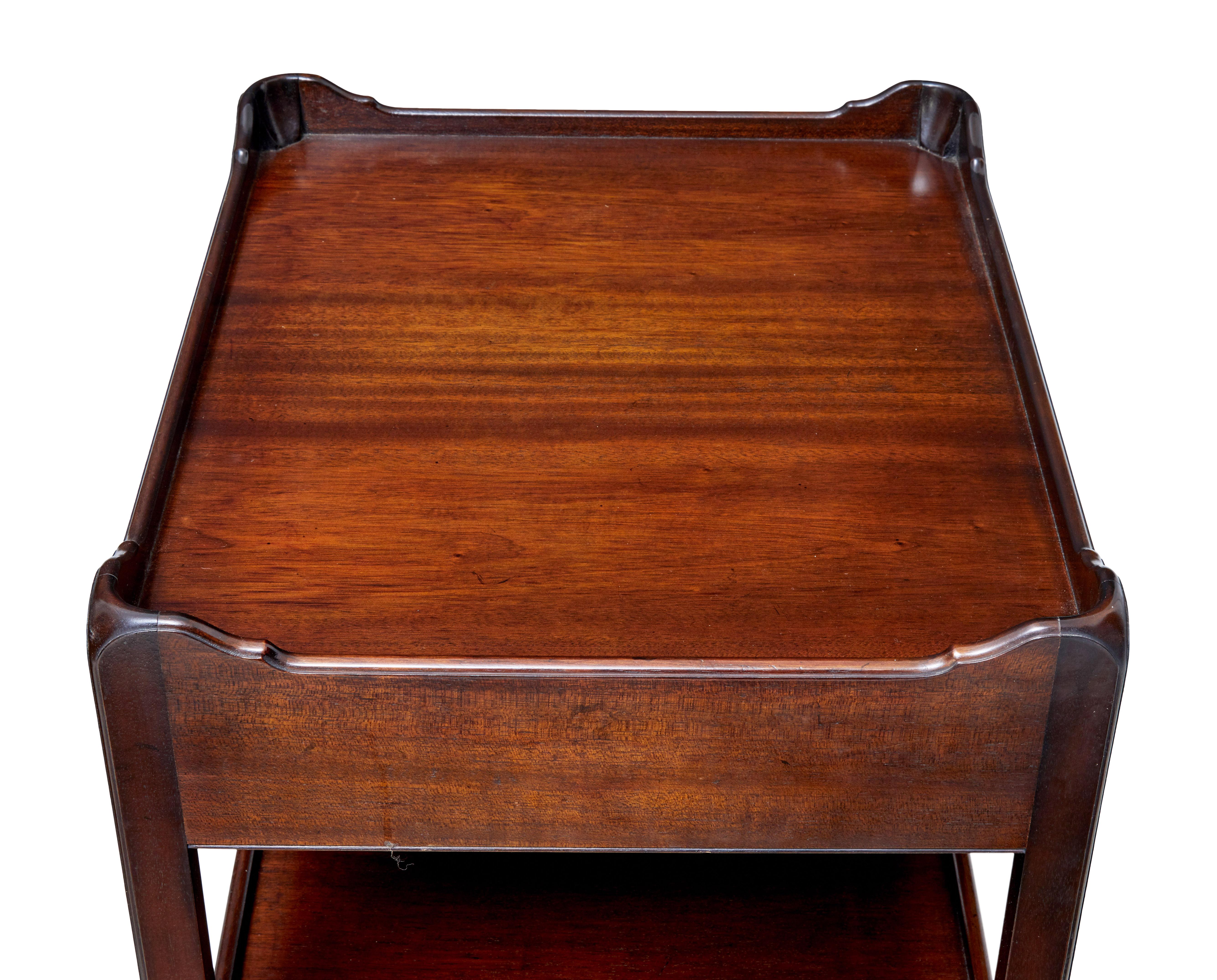 20th Century Georgian Design Mahogany Bedside Tables 1