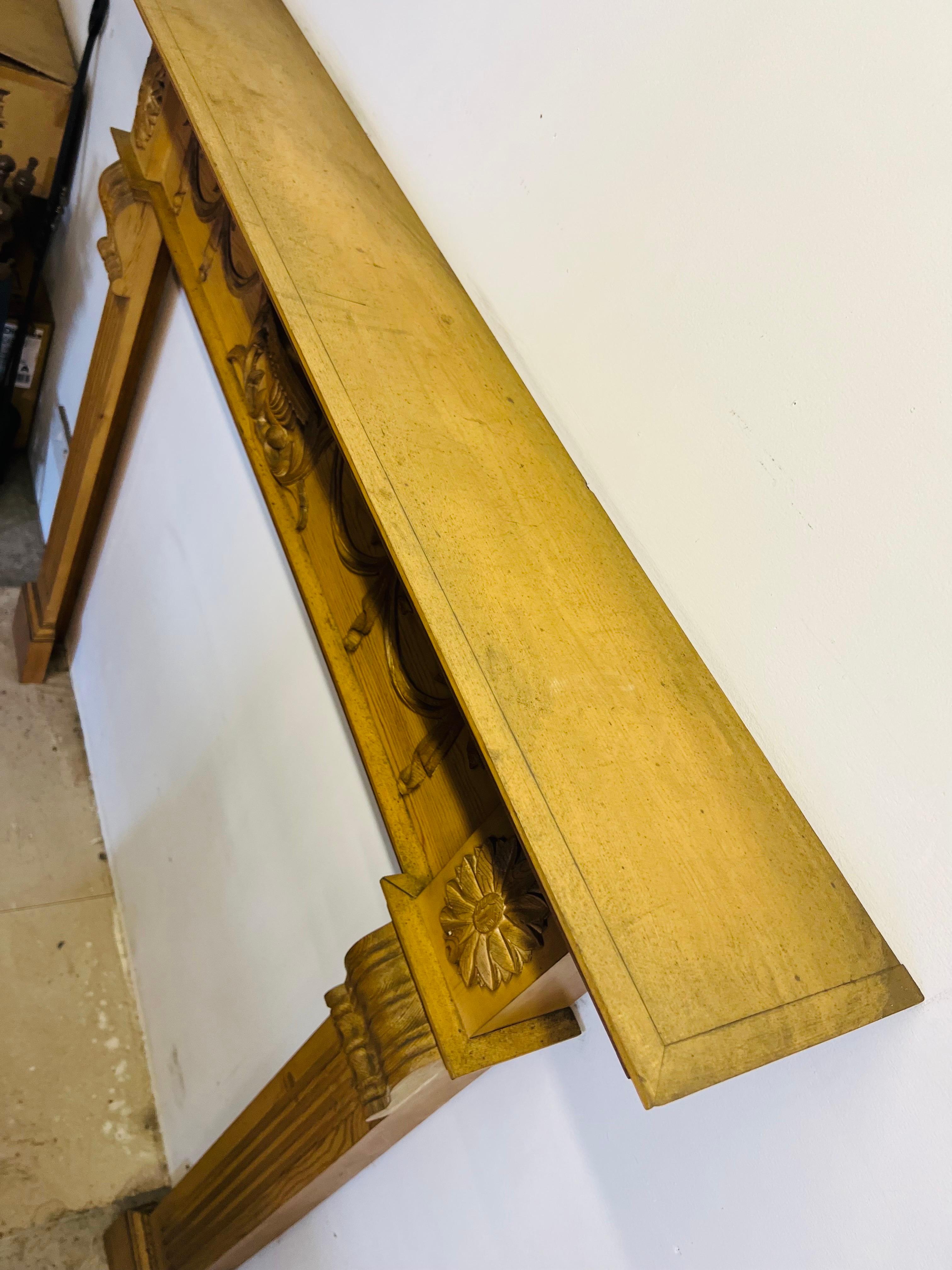 20th Century Georgian Style Timber Fireplace Mantlepiece For Sale 10