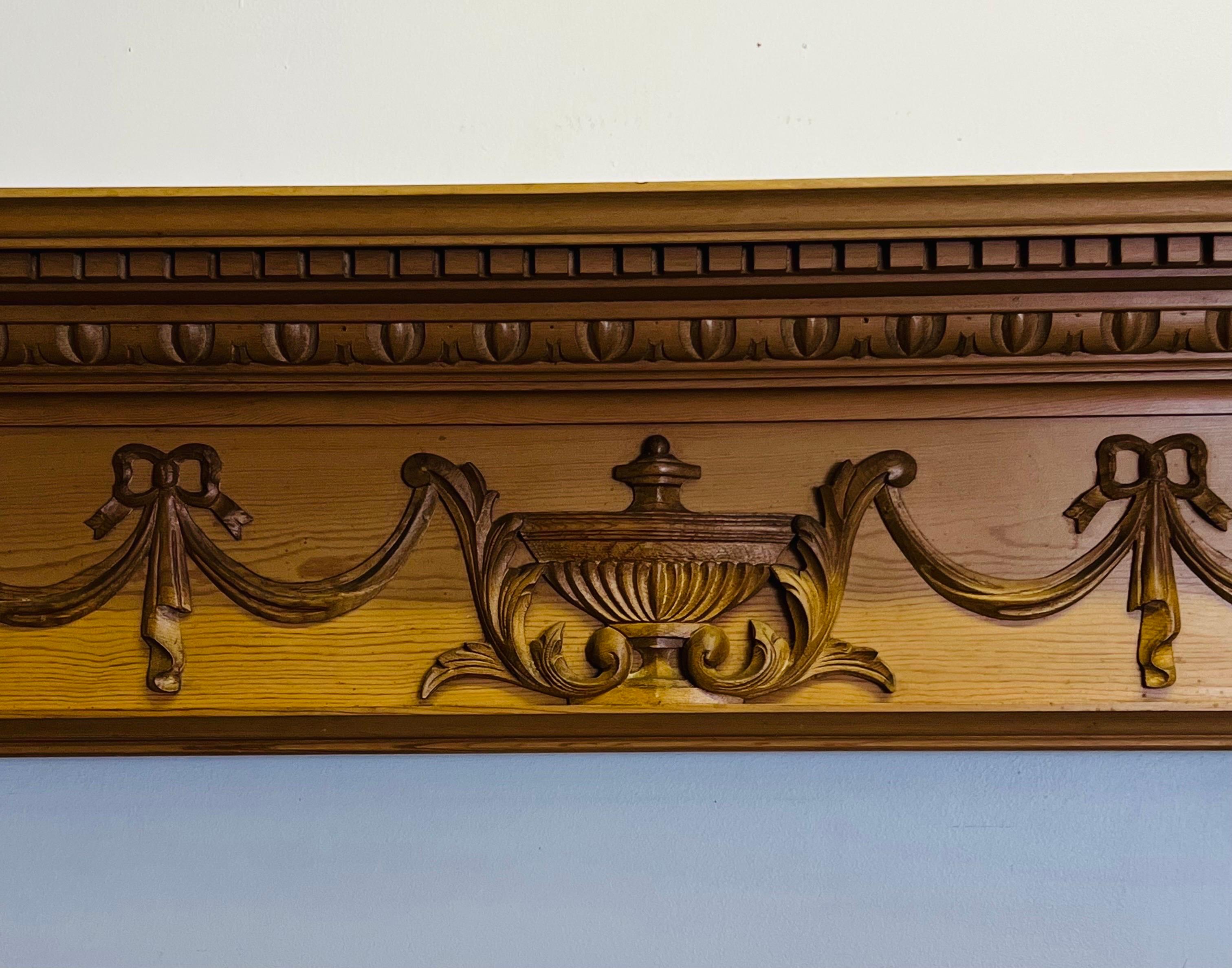 20th Century Georgian Style Timber Fireplace Mantlepiece For Sale 13