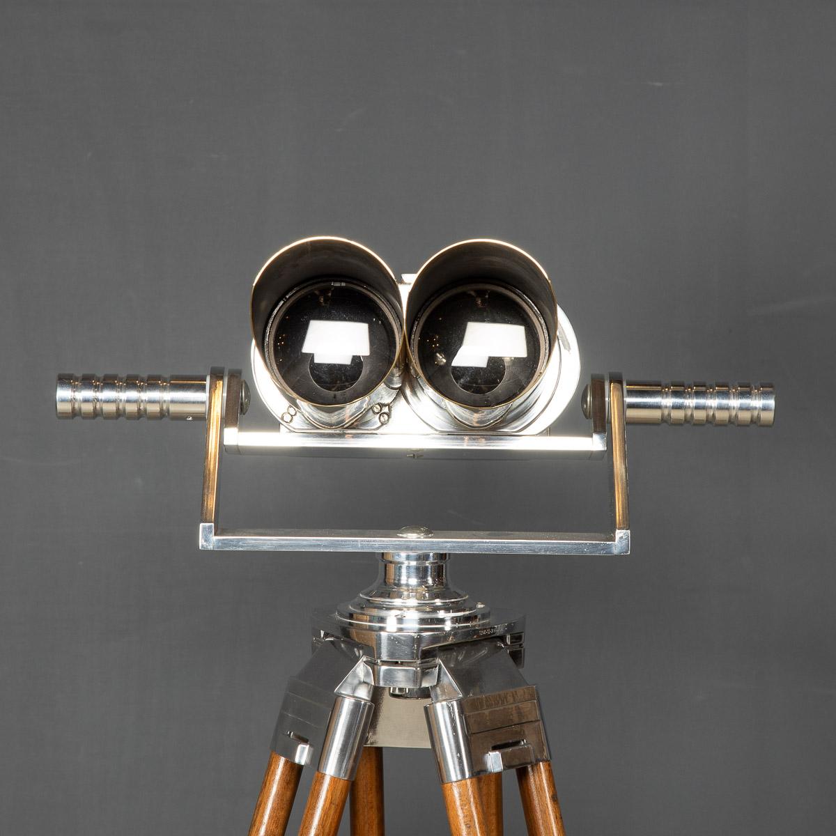 Steel 20th Century German Binoculars By Schneider, c.1940