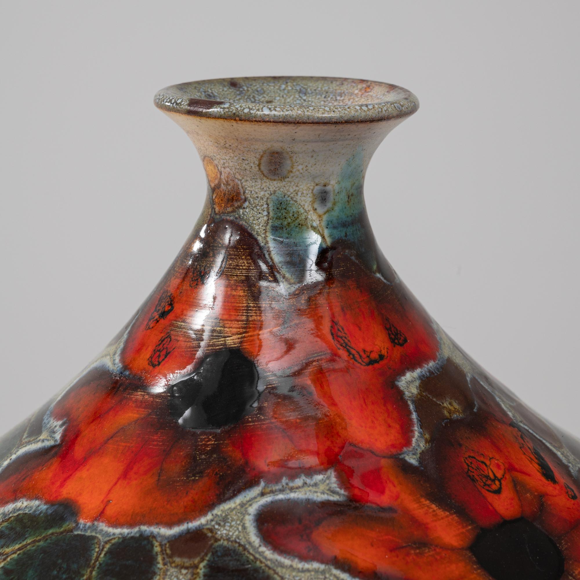 Vaso in ceramica tedesco del XX secolo con coperchio in vendita 5