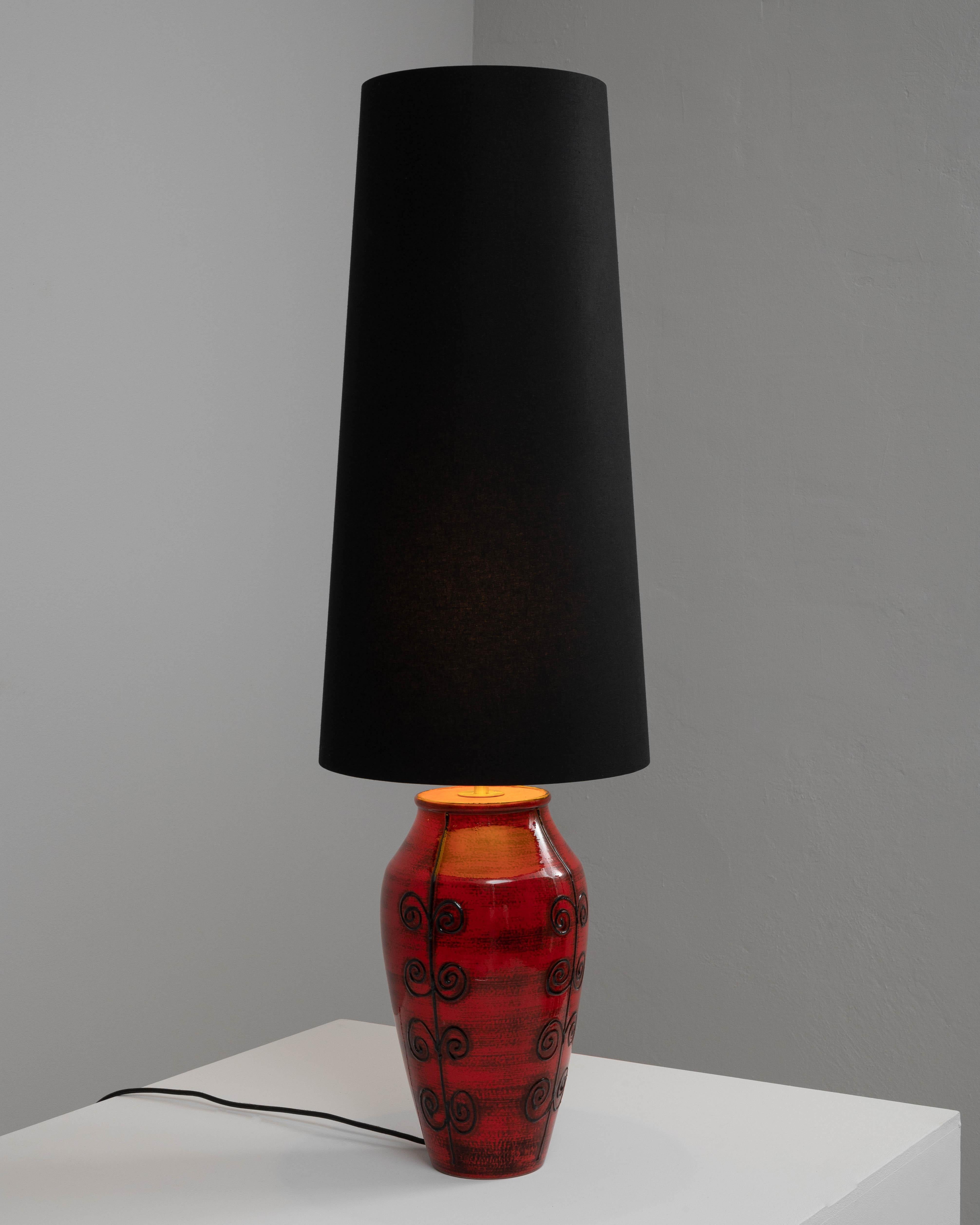 20th Century German Ceramic Table Lamp For Sale 10