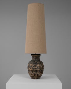 Lampe de table en céramique allemande du 20e siècle