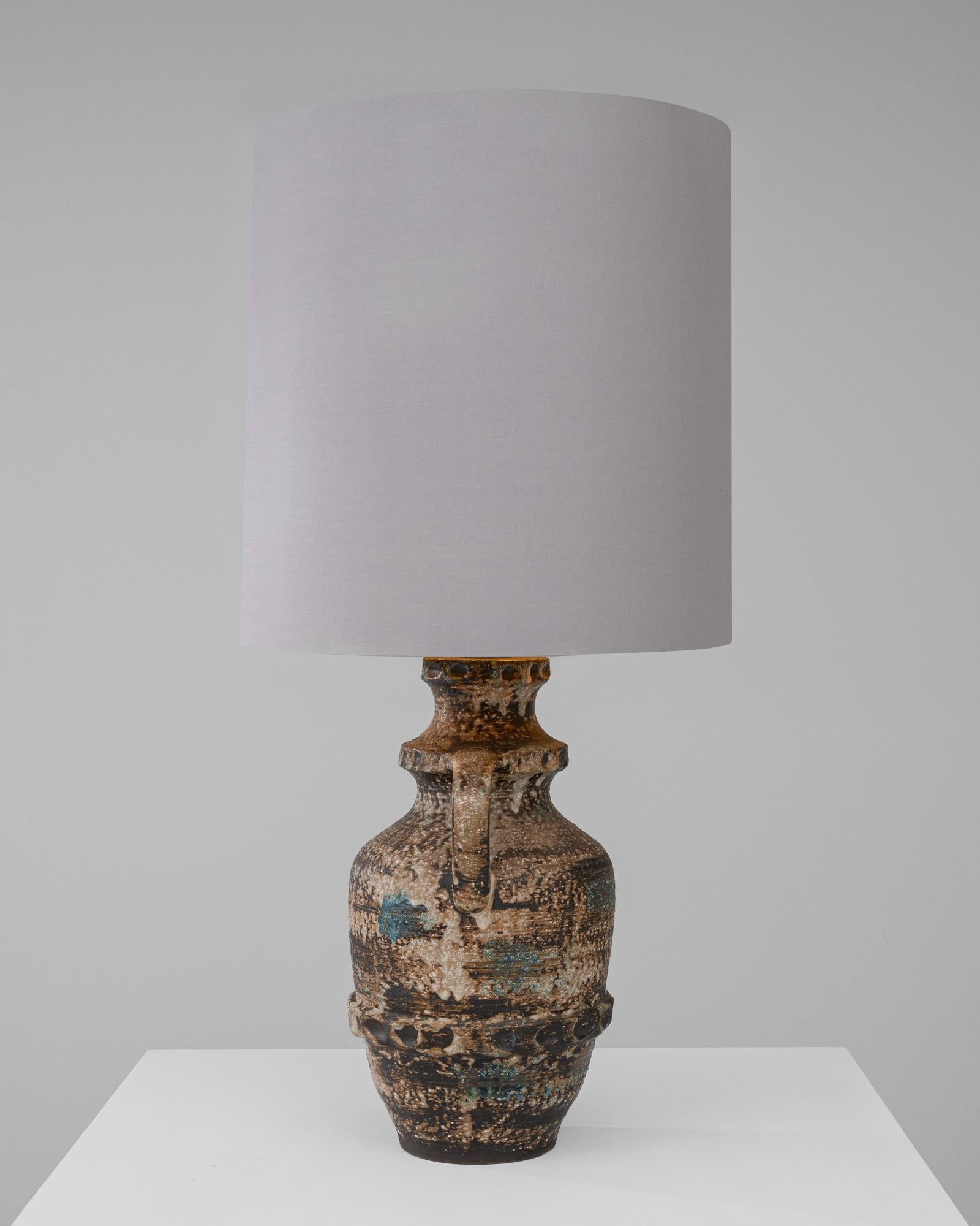 20th Century German Ceramic Table Lamp In Good Condition In High Point, NC