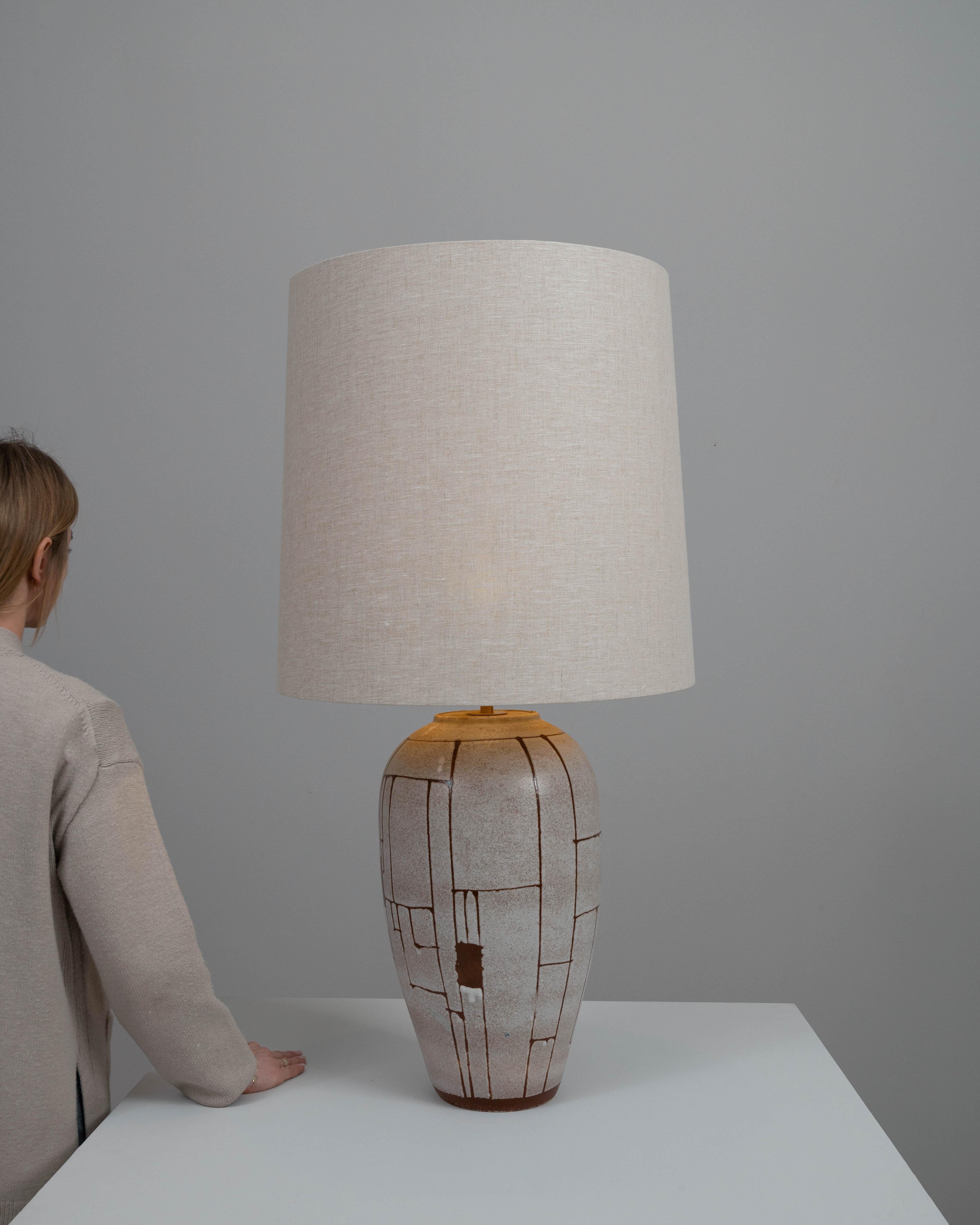 Allemand Lampe de table en céramique allemande du 20e siècle en vente