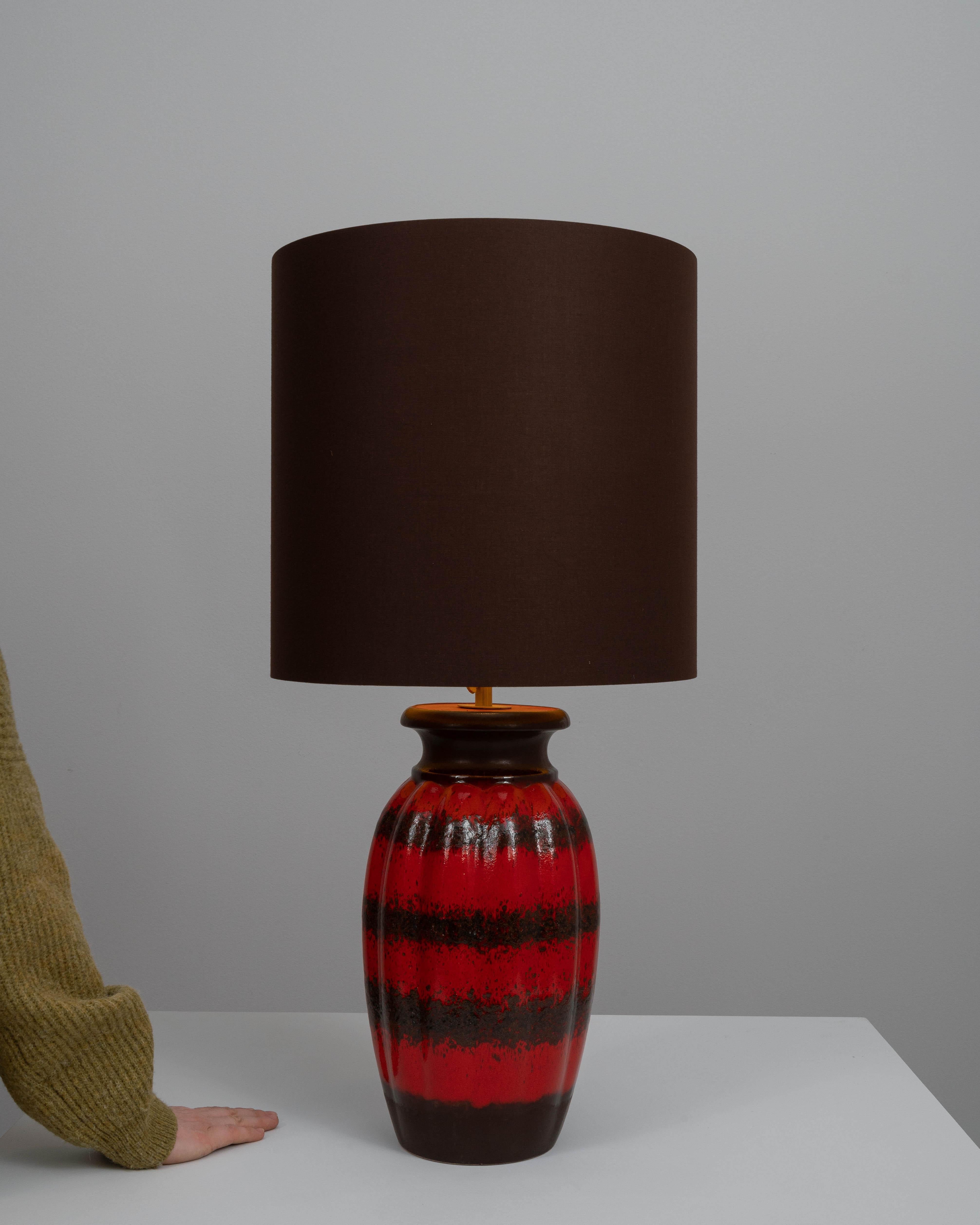 20th Century German Ceramic Table Lamp In Good Condition For Sale In High Point, NC