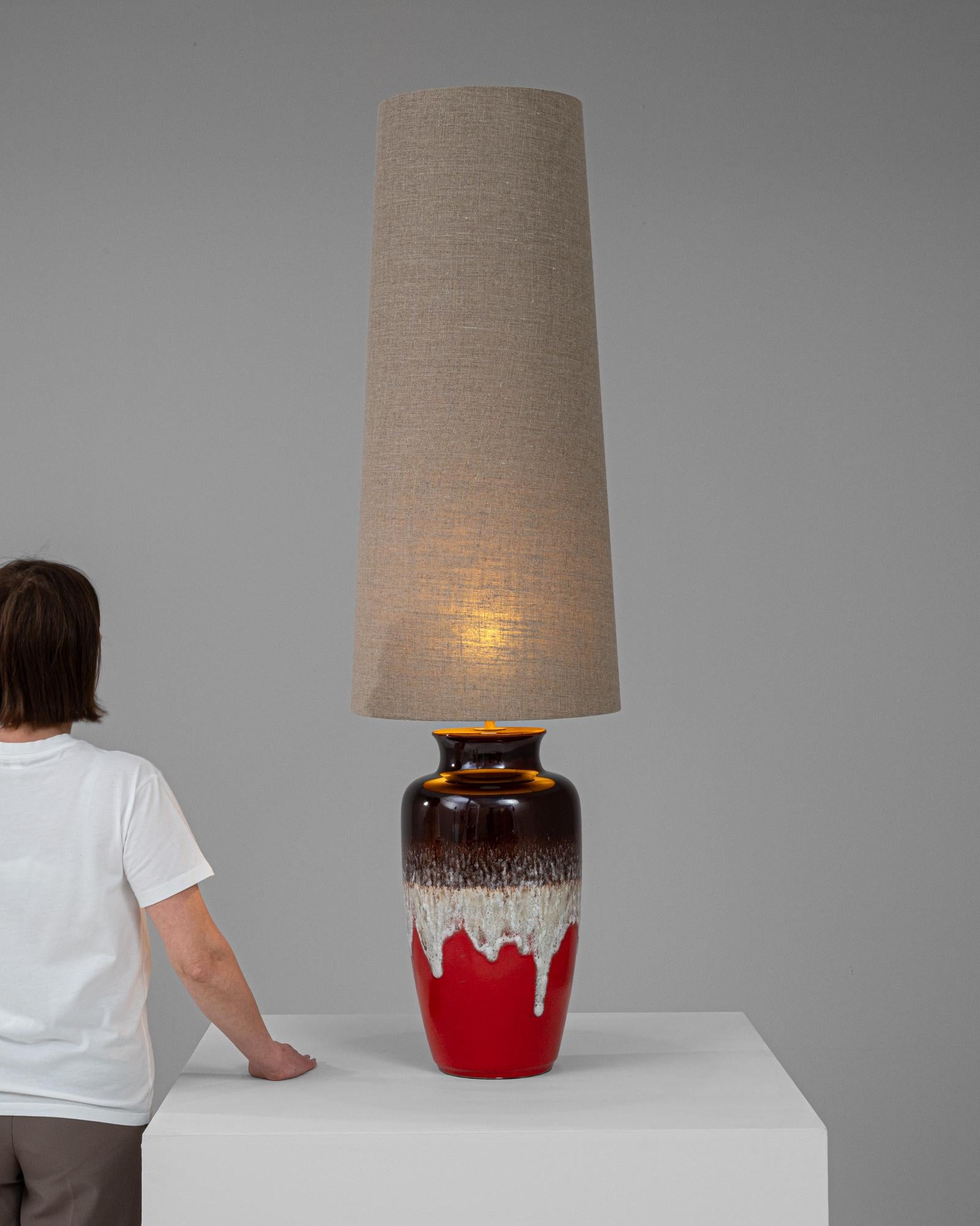 European 20th Century German Ceramic Table Lamp For Sale