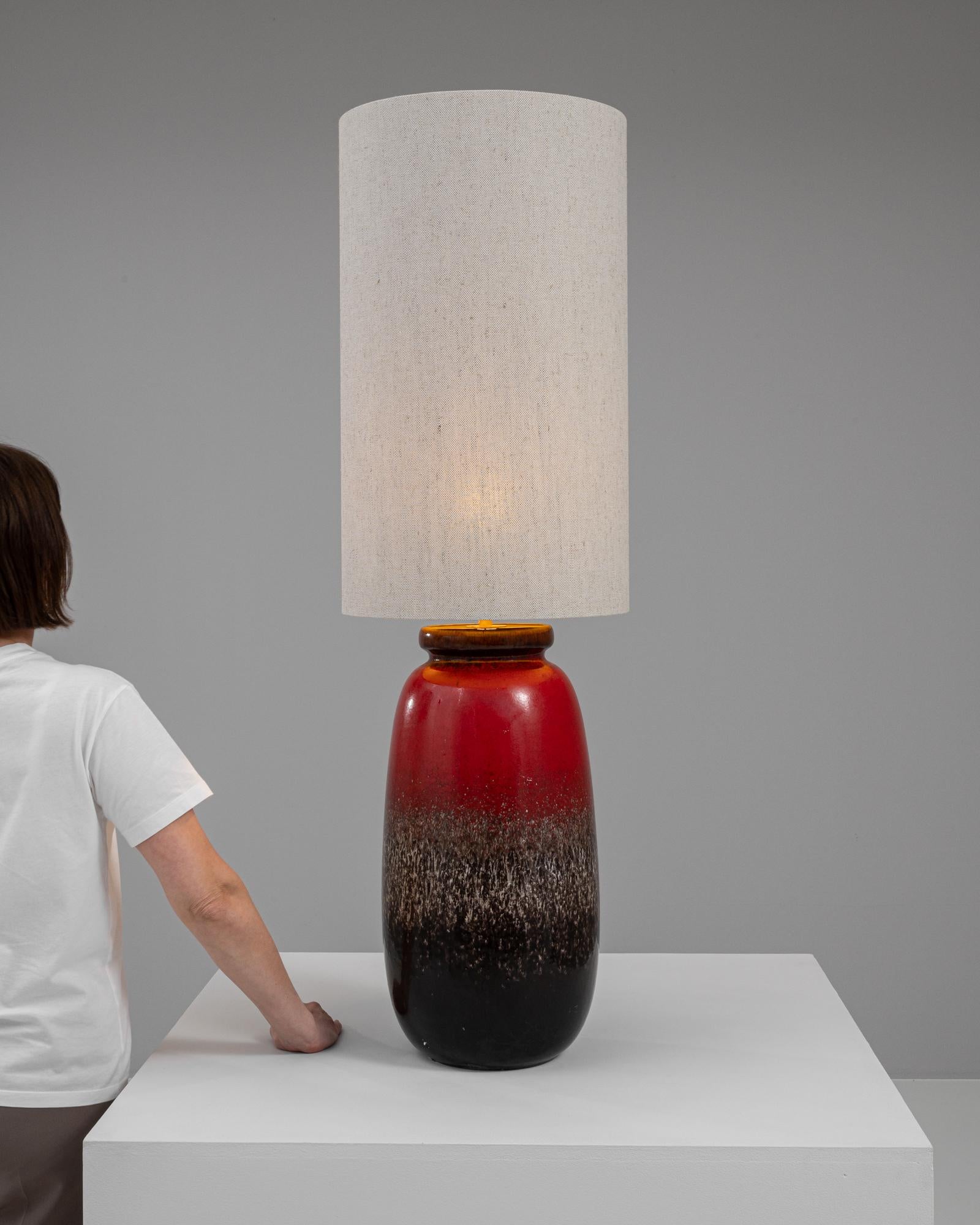 Allemand Lampe de table en céramique allemande du 20e siècle en vente