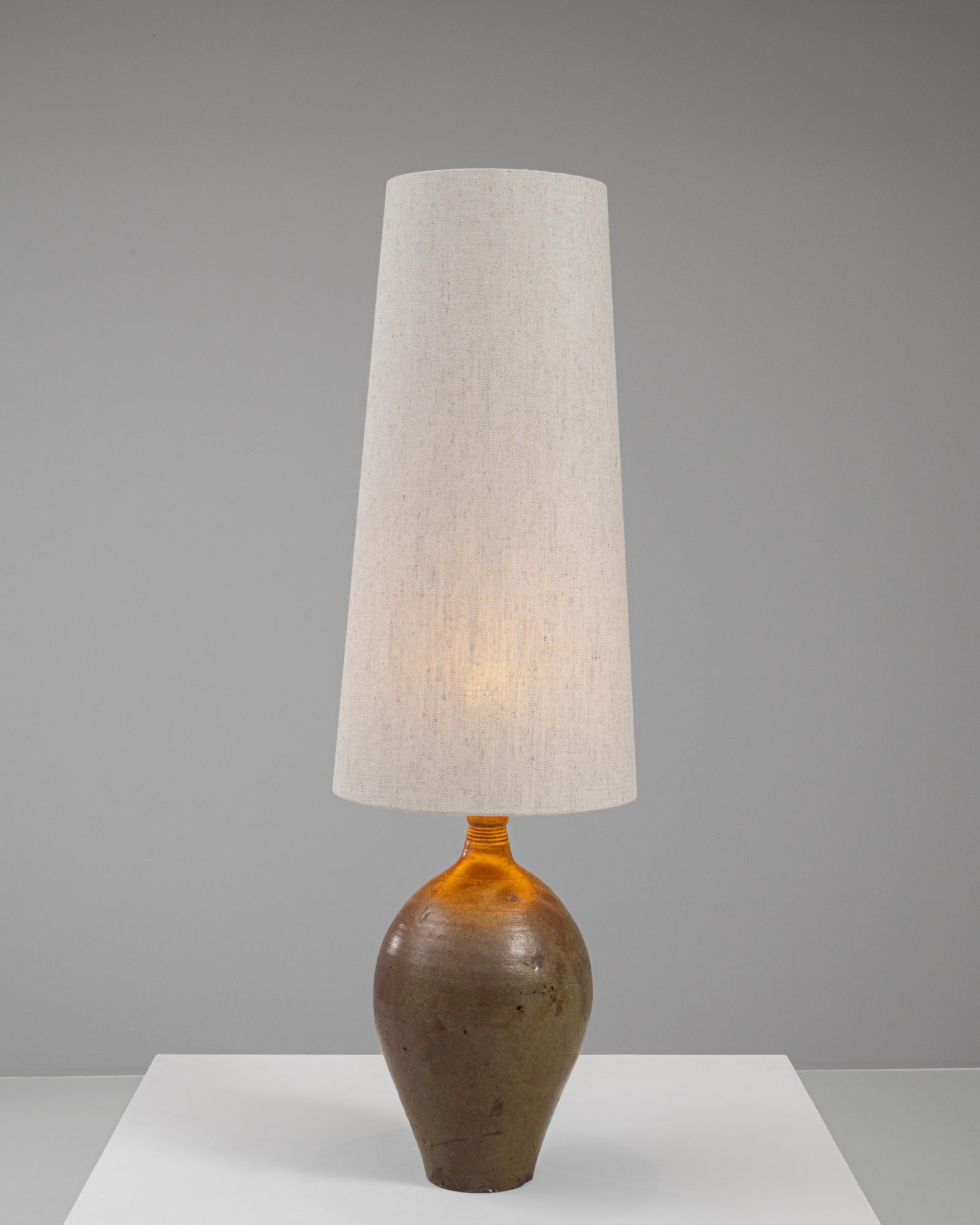 Allemand Lampe de table en céramique allemande du 20e siècle en vente